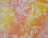 Batik fabric in orange pink yellow white FAT QUARTER 100% cotton