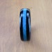 Bentwood Ring Ebony with Blue Opal Inlay