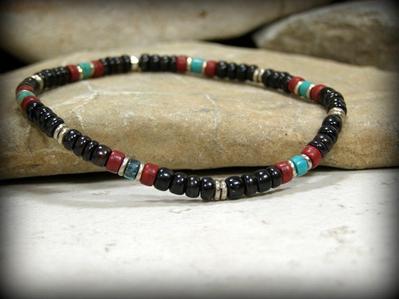 Mens Bracelet Tribal Bracelet Native American by StoneWearDesigns