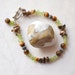 Nature Girl Tigers Eye, Peridot Bracelet - Silver, Handmade OOAK - 6.75" Small Size - Free US Shipping