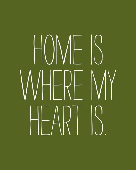 home is where my heart is poster