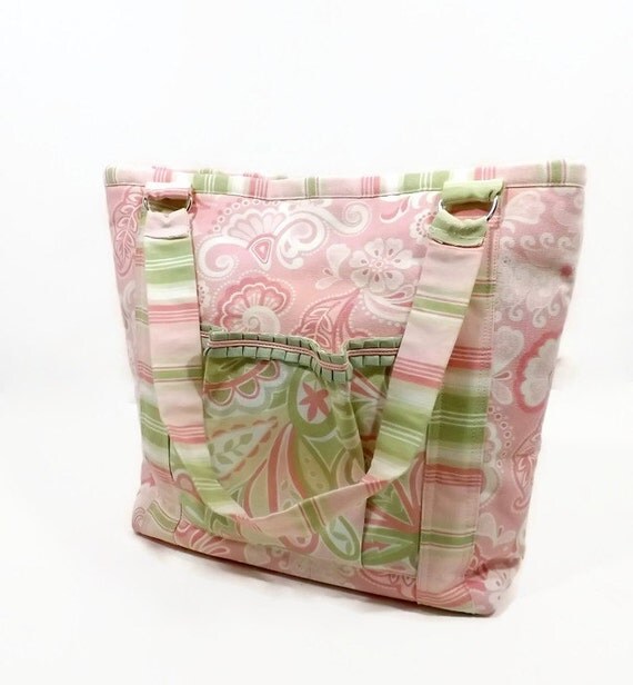 items similar to shabby chic pink paisley tote handbag celery green pink white on etsy items similar to shabby chic pink paisley tote handbag celery green pink white on etsy