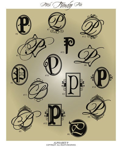 Download Monogram Letter P SVG Files Ai Svg Eps Gsd Cuttable SVG