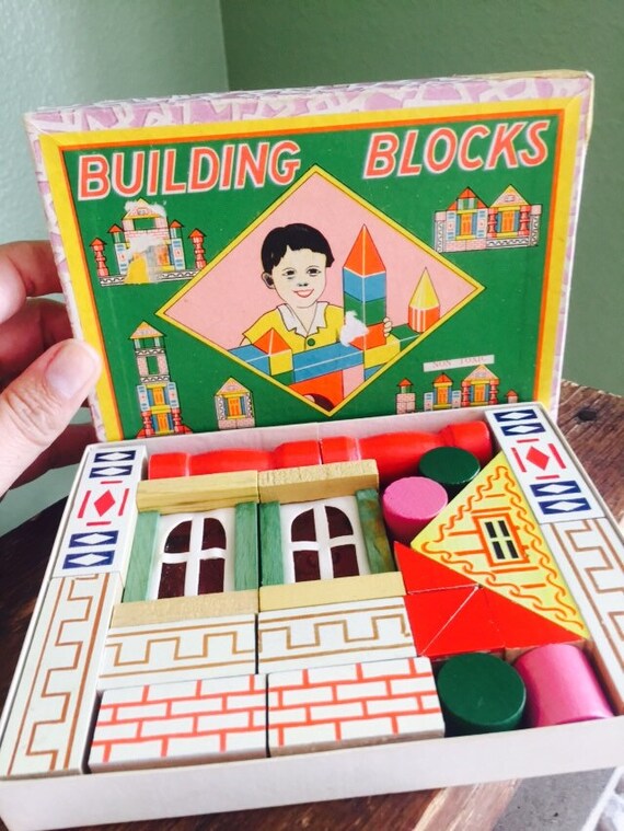 Vintage building blocks from Japan