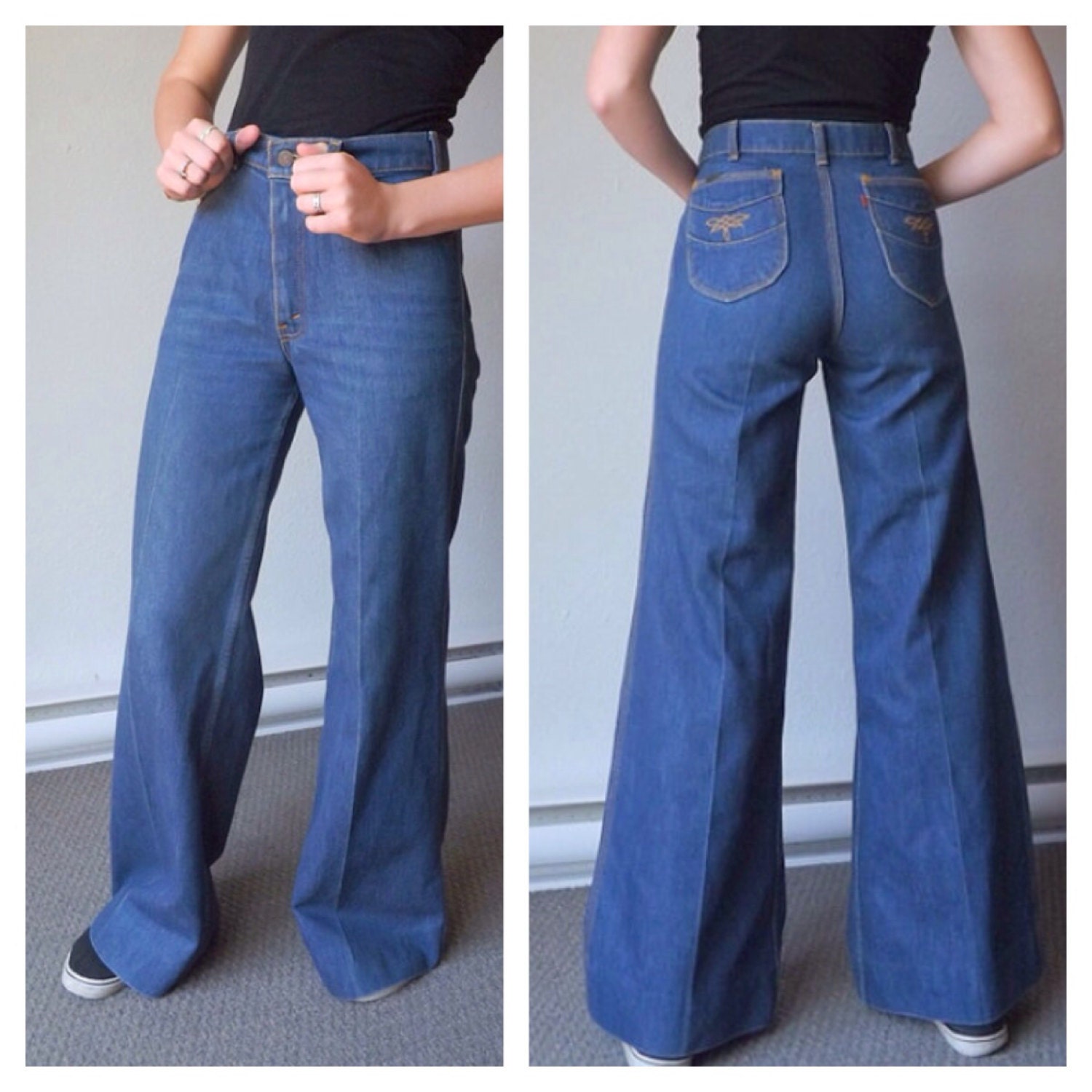 levi 70s high rise flare