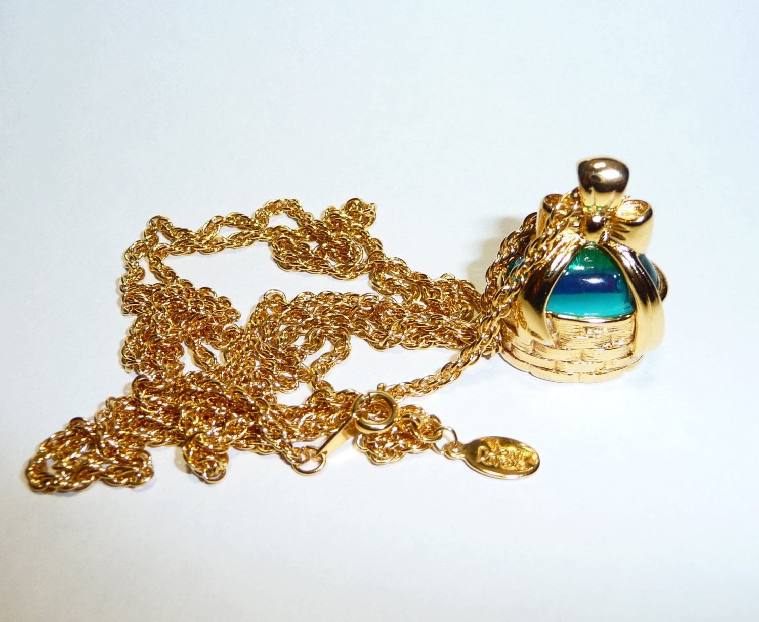 Joan Rivers Classics Collection Egg Basket Necklace on Etsy