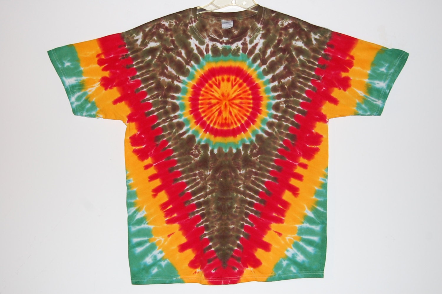 Rasta Tie Dye Shirt Rasta Sun V Blotter Tye Dye short sleeve