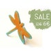 Wooden Dragonfly Ring - TEEN DRAGONFLY