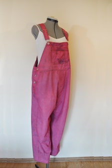 pink overall pants