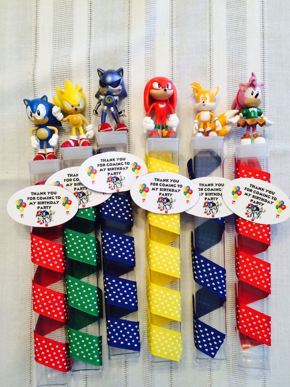 Super Sonic Hedgehog Birthday Party favors by angilee123 ...