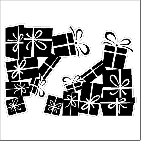Christmas Presents Silhouette Christmas Static by eyecandysigns