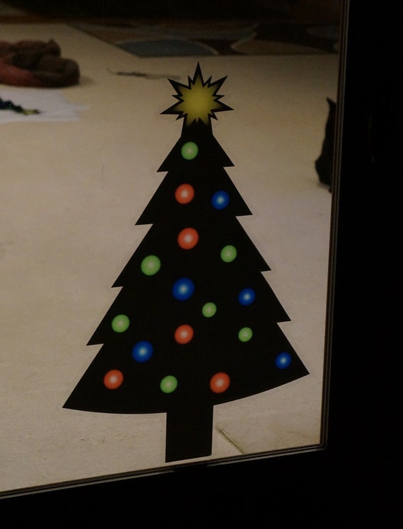 christmas tree static cling christmas window decals removable christmas tree static cling christmas window decals removable
