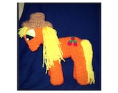 Apple Jack Crochet Pony With Removable Hat Inspired by My Little Pony