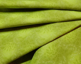 108" Wide Back Quilt Backing Fabric Light Green Tonal Vineyard