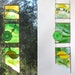 Green Stained Glass Panel Geometric Green Stained Glass Window Panel Handmade OOAK