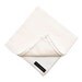 Handkerchief Linen pocket square natural white hand finished contrast stiching