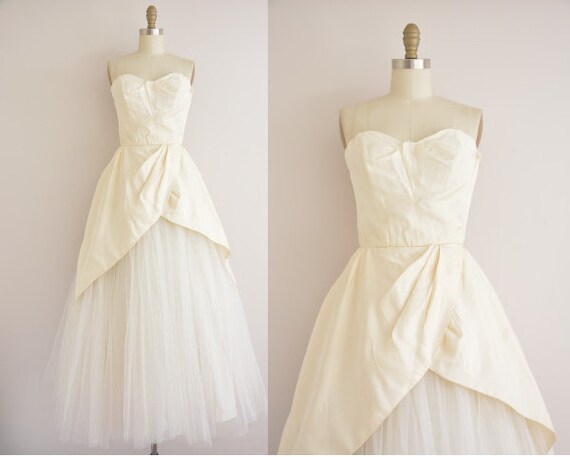 vintage 1950s wedding dress / Will Steinman by simplicityisbliss