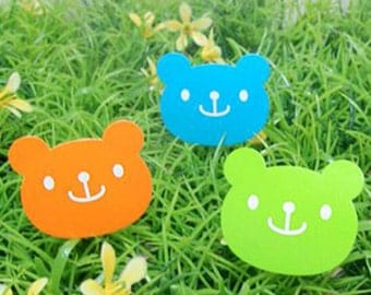 36 Colorful Smile Bear Stickers (1.2 x 1in)