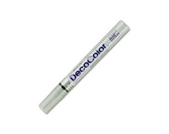 Marvy-Uchida DecoColor Glossy Oil-Based Paint Marker BROAD Point LIQUID SILVER