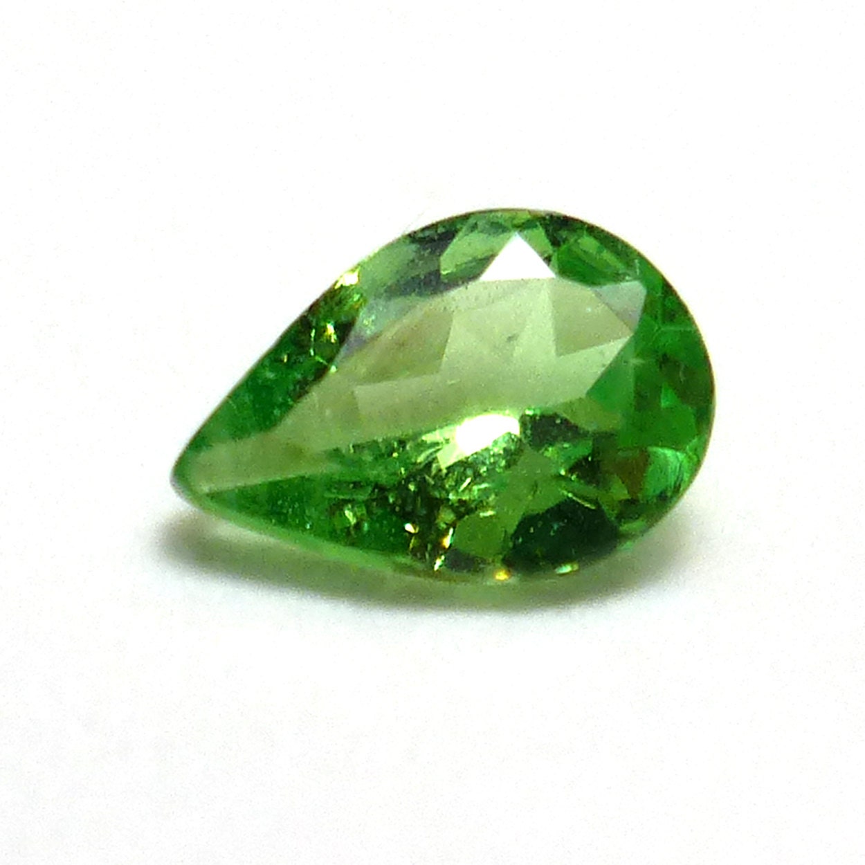 Tsavorite Loose Gemstone 4x3 mm Pear .125 Carats Hand