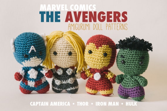 The Avengers Amigurumi Dolls inspired by Marvel Comics