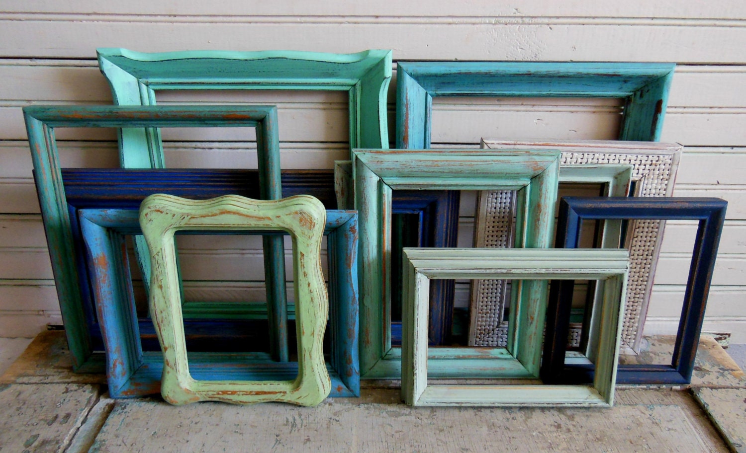 Picture Frame Gallery Seaside Shore by turquoiserollerset on Etsy