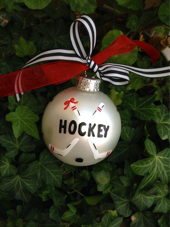 Items similar to Hockey Ornament, Skating and Field Hockey Ice Hockey