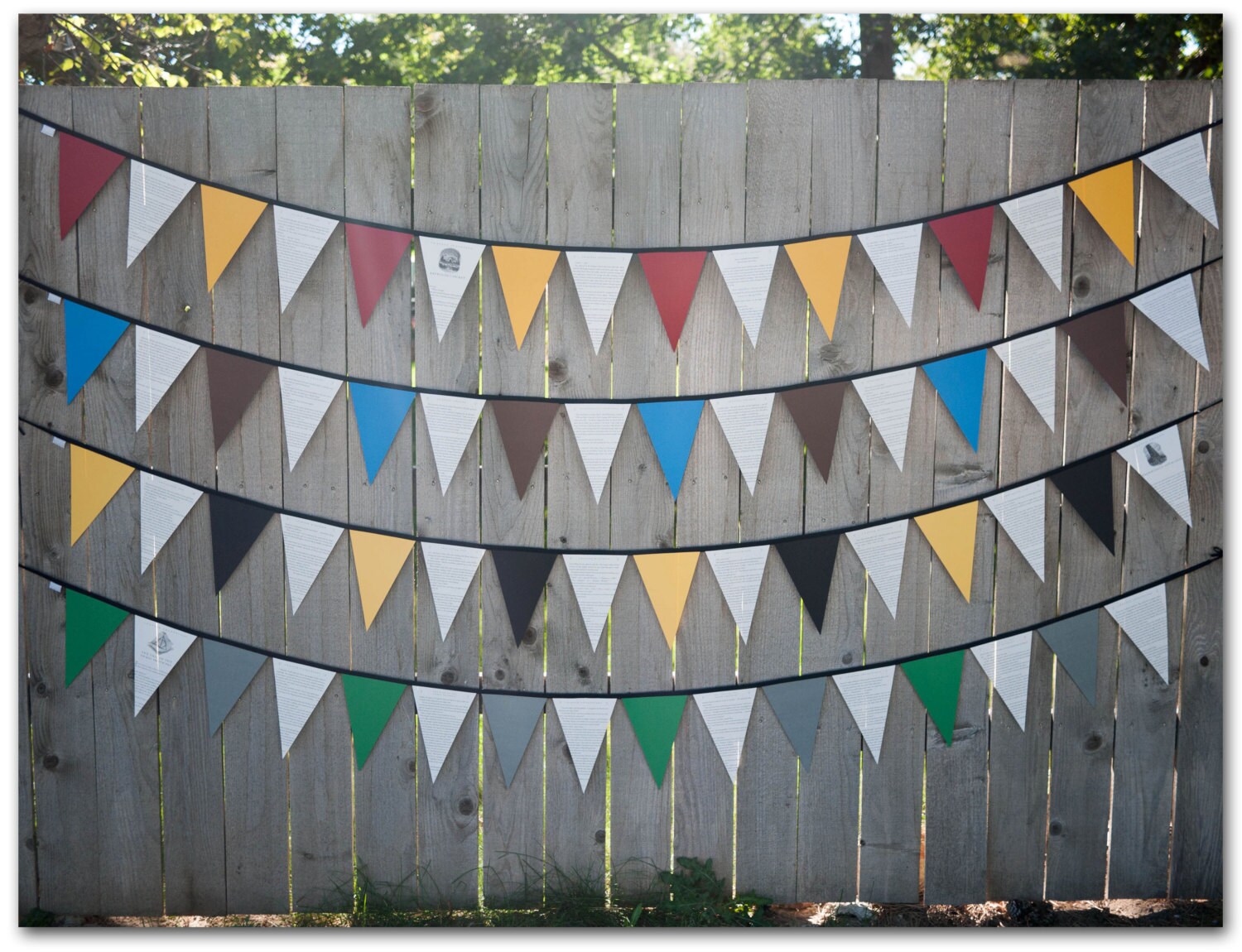Harry Potter Bunting Hogwarts House Colors 4 by caitlinwilhelm