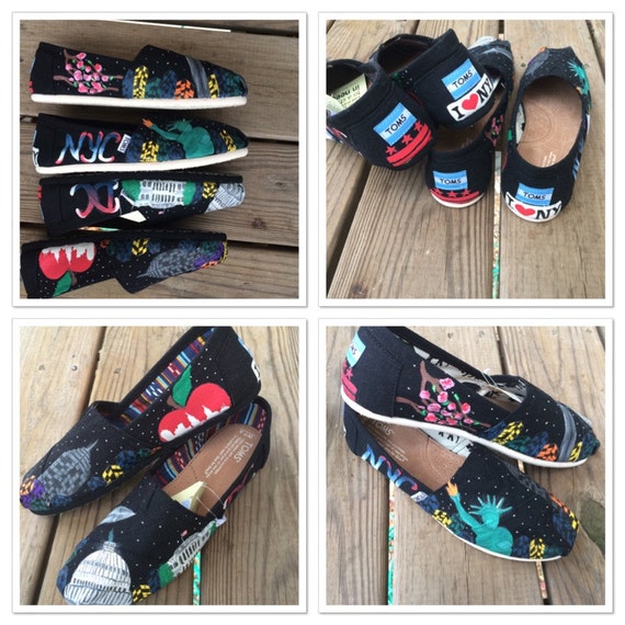 dc washington custom shoes Washington Toms Custom Skyline Shoes NYC and DC