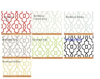 CUSTOM CURTAINS - One Pair of Bordeaux drapery panels