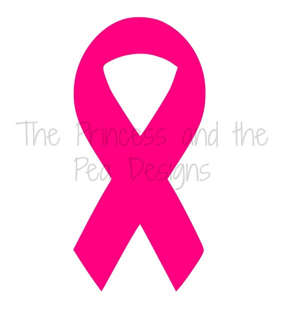 Pink Breast Cancer Awareness Ribbon Vinyl Decal Sticker For