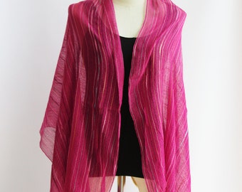 SC1, V Northern Tribe Bright Pink Cotton Scarf