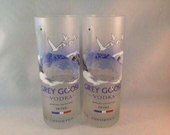 Set of 2 Tall Grey Goose Tumblers