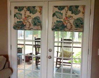 Custom Roman Shades with your fabric