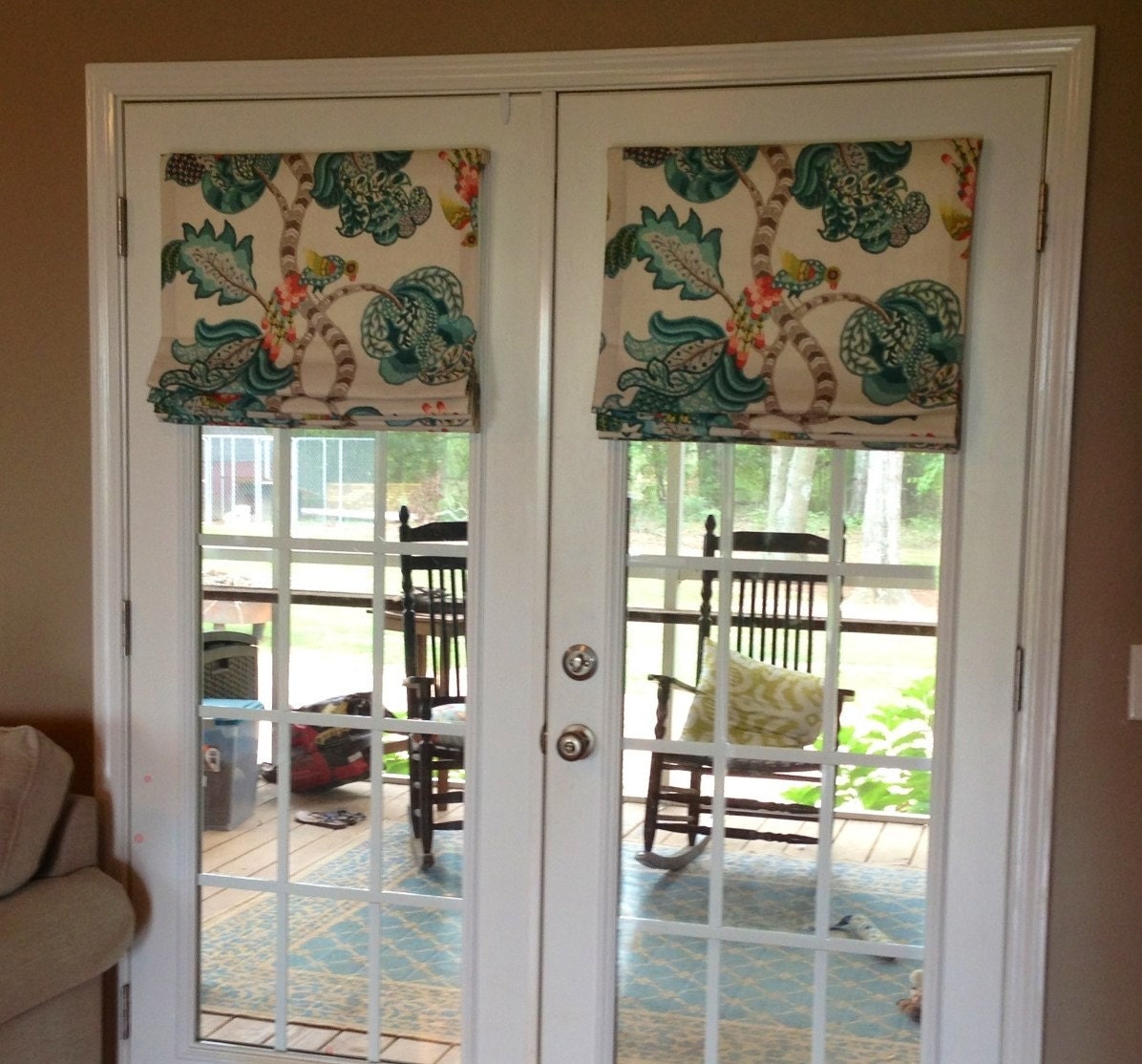 Custom Roman Shades with your fabric
