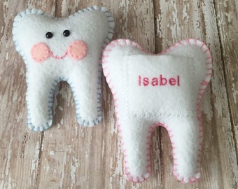 Custom Name Personalize Tooth Fairy Pillows Your choice of color