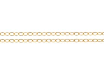 14kt Gold Filled 2.2 x 1.6mm Flat Cable Chain - 20ft (2352-20)/1