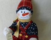 Snowman  Soft Sculptured Doll - Willy