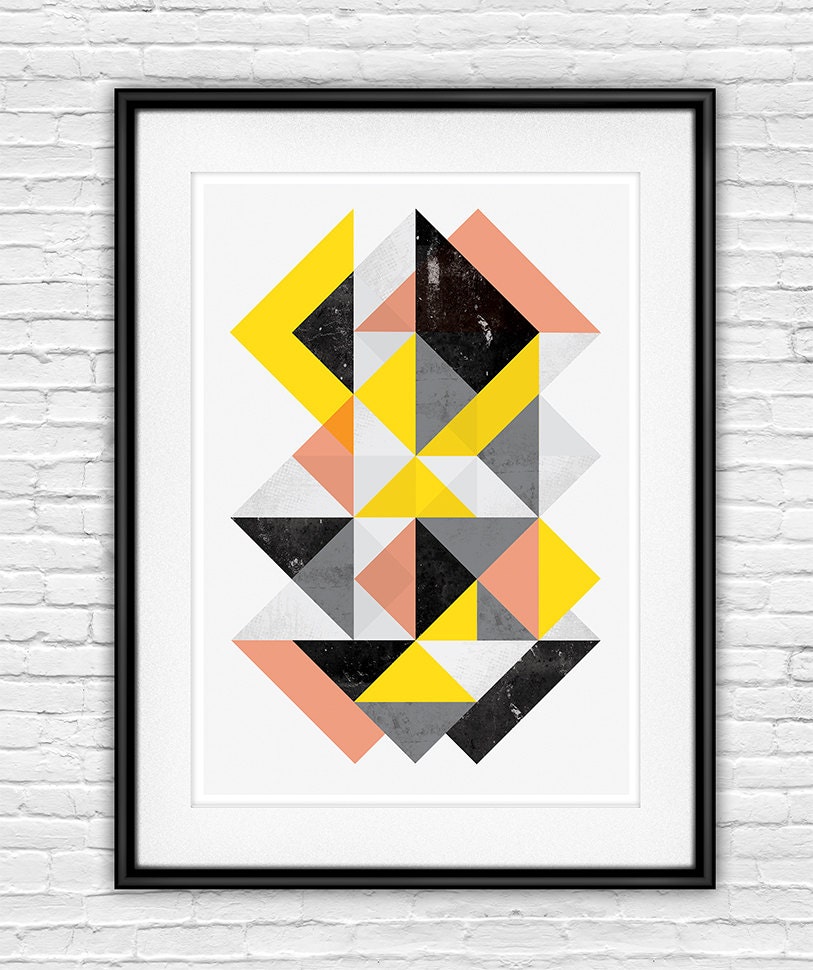 Abstract Art Print Geometric Print Wall Art Abstract