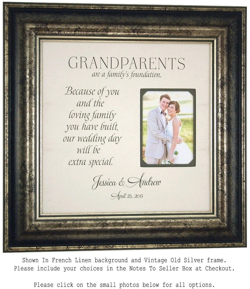 Personalized Grandparents Picture Frame by PhotoFrameOriginals