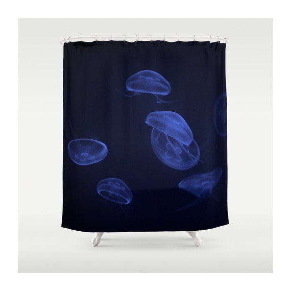 Blue Moon Jellyfish Photography Shower Curtain by VQSTUDIO on Etsy