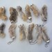 Lucky Rabbit's Foot genuine rabbit's feet key chains by javaphoto