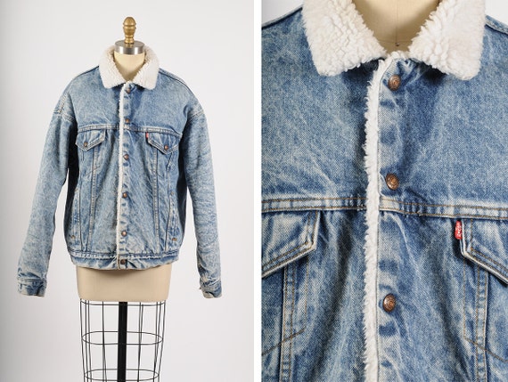 vintage veste levis veste doubl 233 e de peau de mouton par vintage veste levis veste doubl 233 e de peau de mouton par