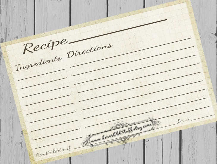 3X5 Recipe Cards 4 Best Images Of Free Printable 3X5 Recipe Cards 