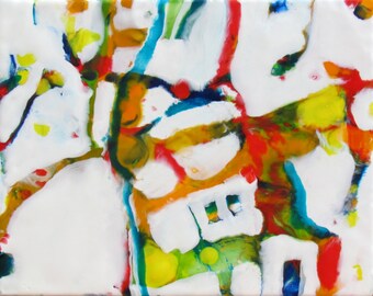 Original Encaustic Painting - Abstract Painting - Expressionist Painting - Encaustic Art - KLynnsArt