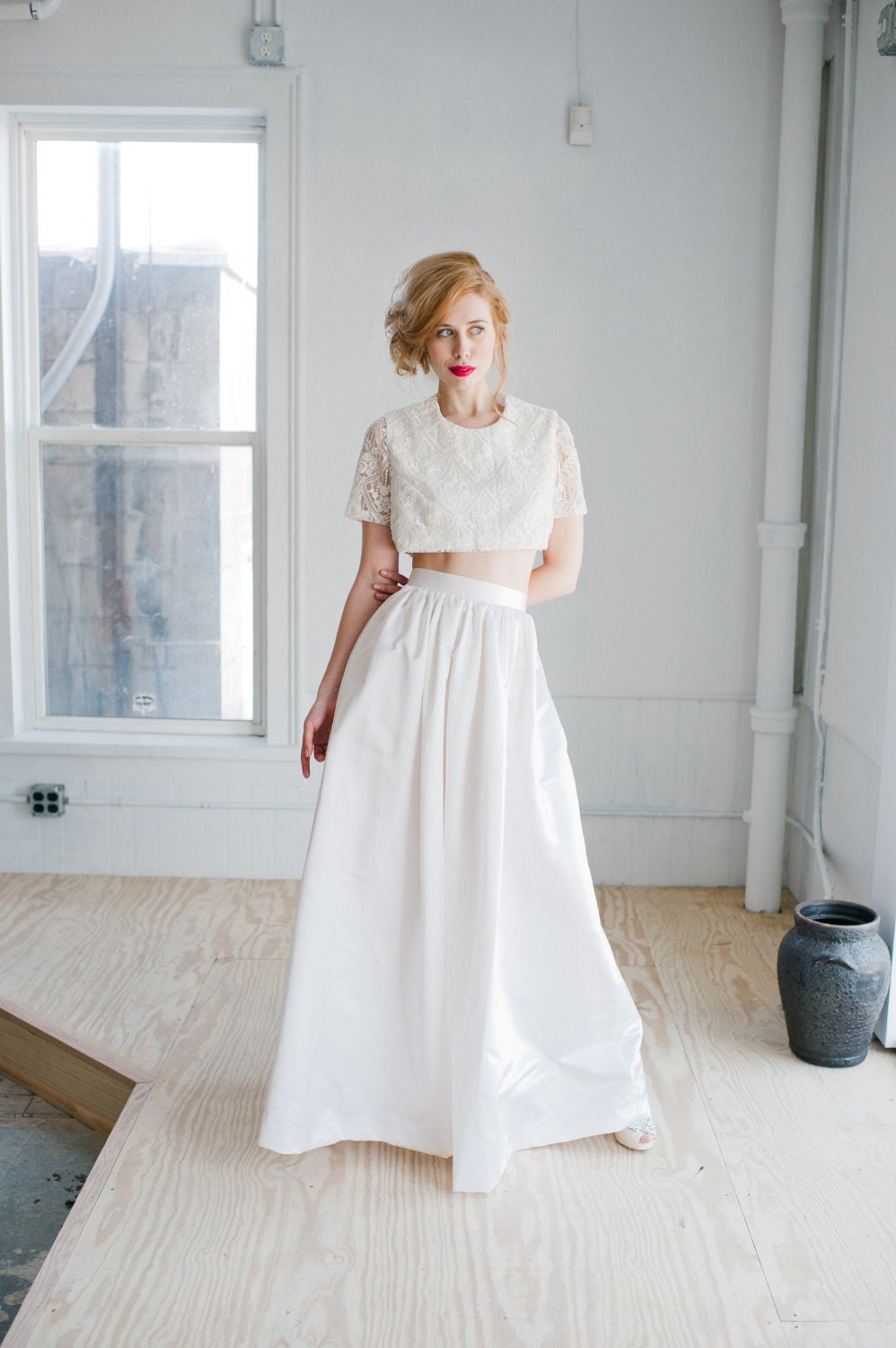 silk skirt wedding