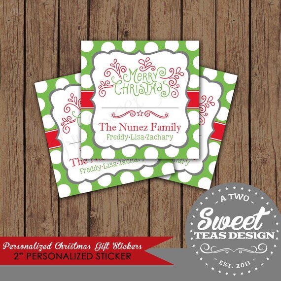 personalized christmas gift tags stickers labels by 2sweetteas personalized christmas gift tags stickers labels by 2sweetteas