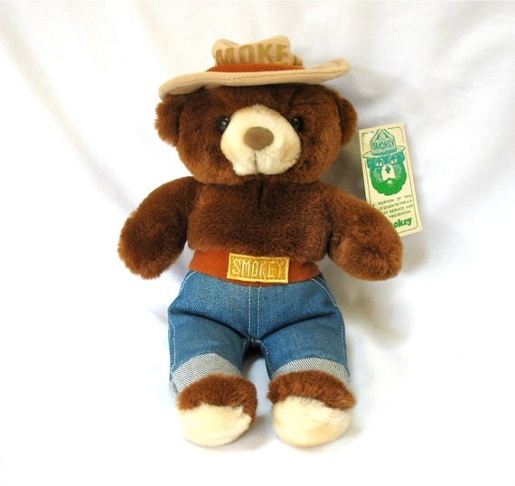 SMOKEY the Bear Plush Stuffed Animal 13 original tag