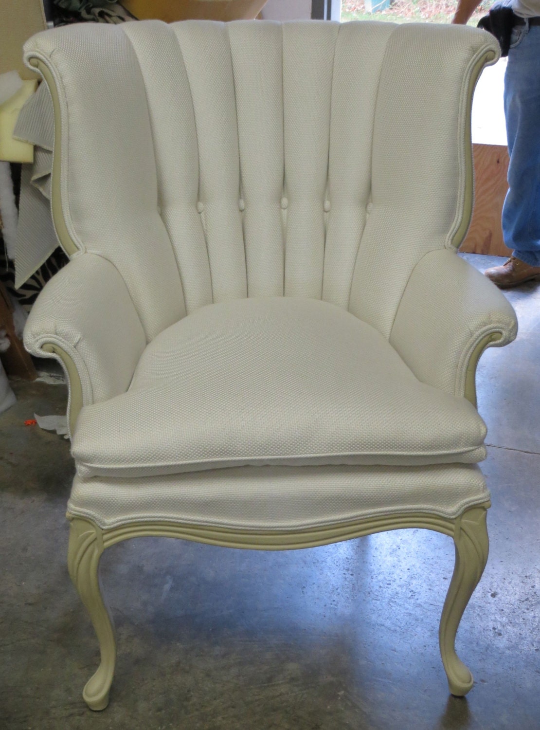 Channel Back Queen Anne Chair Totally Refurbished