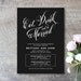 Printable Rehearsal Dinner Invitation - Eat, Drink and Be Married